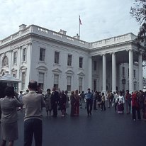 The White House, visitors entrance Washington